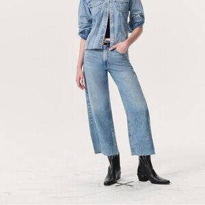 rag & bone Andi Wide-Leg High-Rise ankle Jeans sz 26